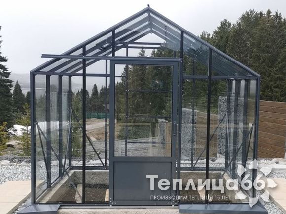 Теплица botanik standard под стекло, ширина 2,8 м