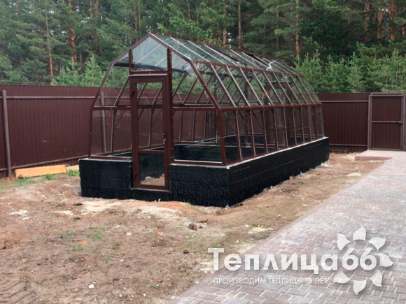 Теплица Рада Исеть под стекло, ширина 3 метра (Калькулятор)