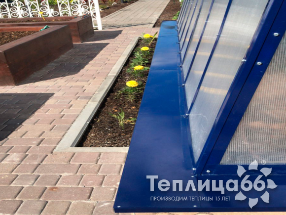 Теплица Рада Байкал из поликарбоната, ширина 3 метра